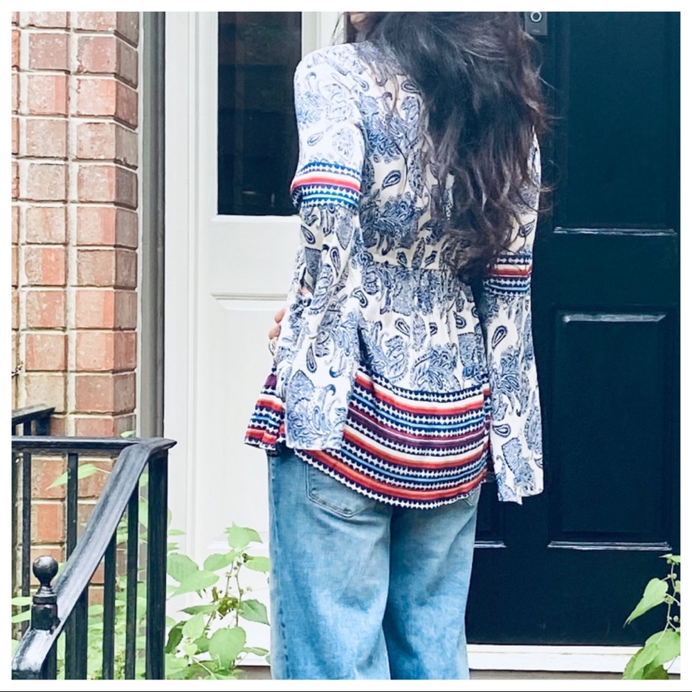 GYPSY CHIC LONG SLEEVES PRINT TOP - Picture 11 of 13